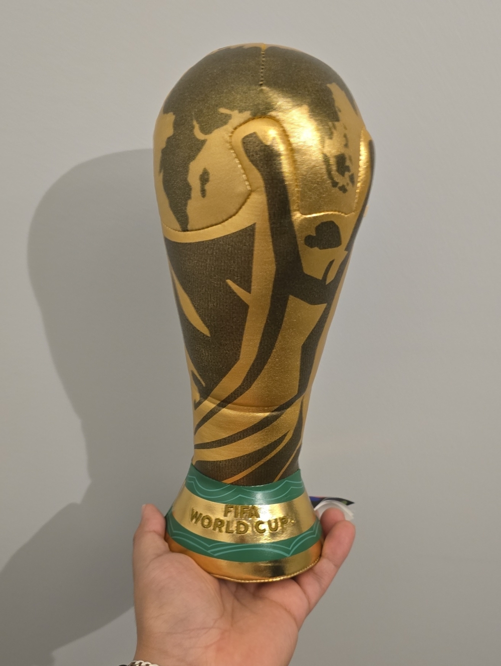 FIFA World Cup Gold & Green Plush Trophy Toy